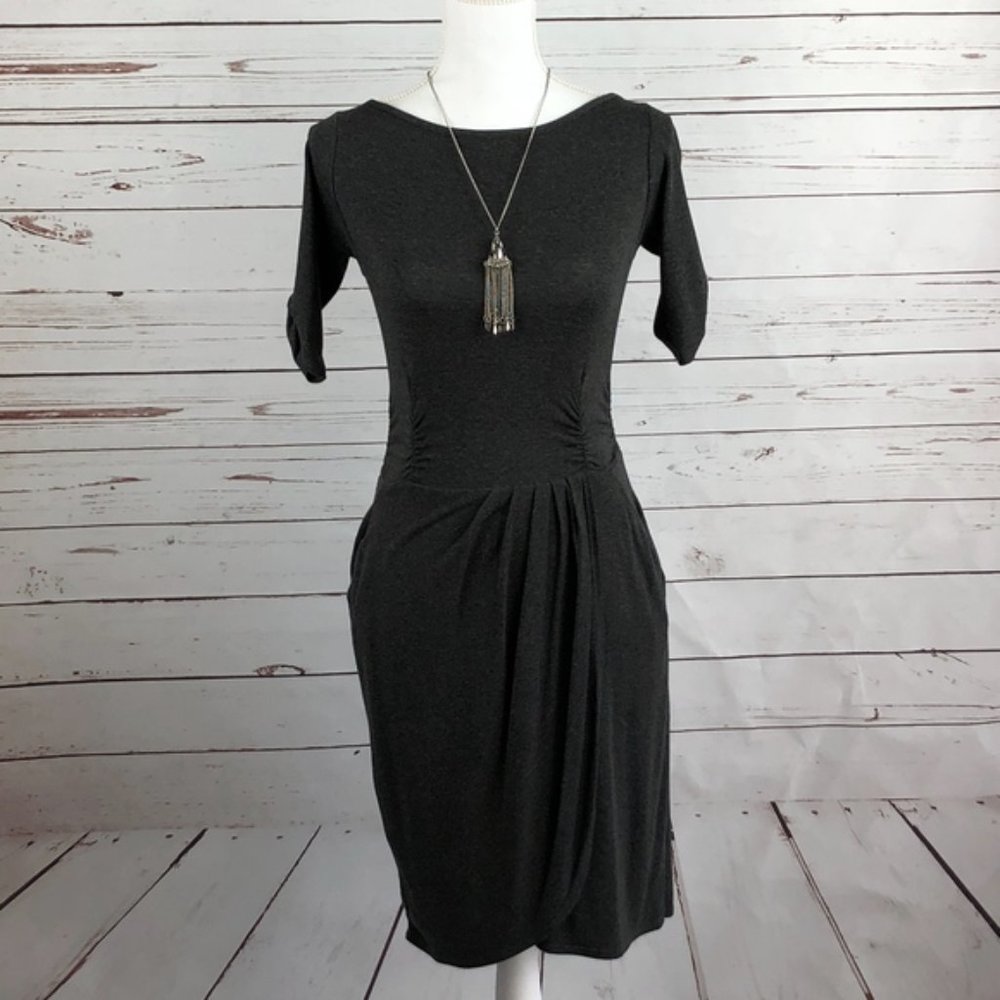 Anthropologie Grey Long Sleeve Dress - Size 12